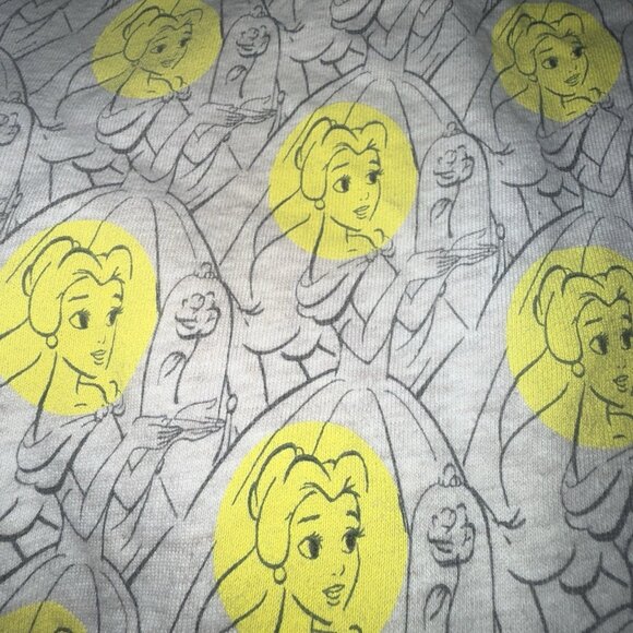 Baby Gap X Disney Princess Belle Dress Infant Girl Size 18-24 M Gray Blue Yellow - Picture 3 of 8
